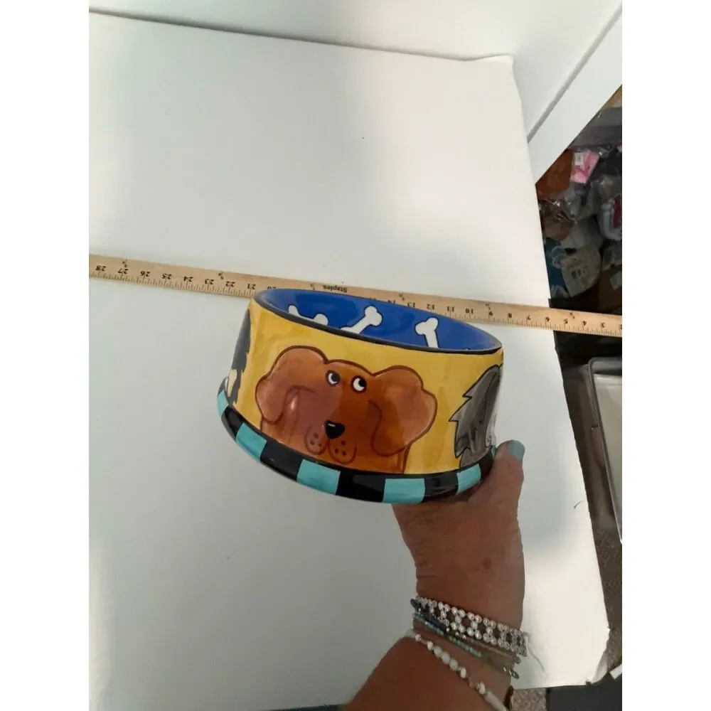 2001 Dogzilla dog bowl by candice reiter